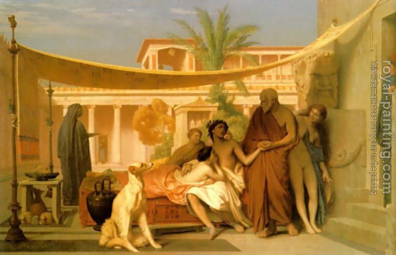 Jean-Leon Gerome : Socrates seeking Alcibiades in the House of Aspasia